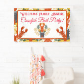 ザリガニパーティー夏のシーフードクックアウト 横断幕 (インサイチュ)