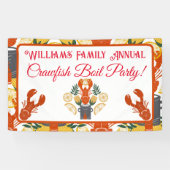 ザリガニパーティー夏のシーフードクックアウト 横断幕 (横)