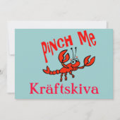 ザリガニパーティー、クラフトスキヴァ、スカンジナビア 招待状 (正面)