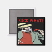 ザリガニ吸の何が？滑稽な漫画 マグネット (正面/裏面)