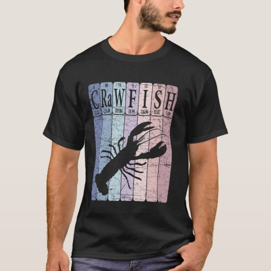 ザリガニ周期表元素イセエビ Tシャツ (正面)