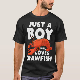 ザリガニ大好き少年 Tシャツ