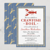 ザリガニ大学卒業パーティー 招待状 (正面/裏面)