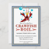 ザリガニ家族サマーシーフードパーティー 招待状 (正面)