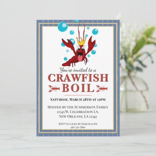 ザリガニ家族サマーシーフードパーティー 招待状 (スタンド正面)