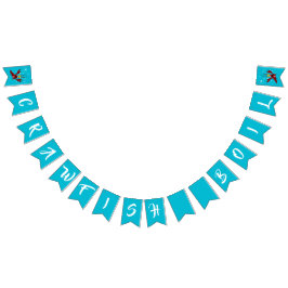 ザリガニ年間家族懇親会パーティー バンティングフラッグ