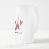 ザリガニ年間家族懇親会パーティー フロストグラスビールジョッキ (正面右)