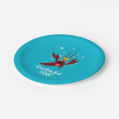 ザリガニ年間家族懇親会パーティー ペーパープレート (アングル)