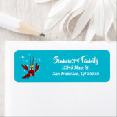 ザリガニ年間家族懇親会パーティー ラベル (インサイチュ)