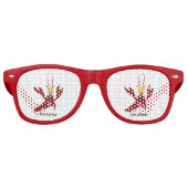 ザリガニ年間家族懇親会パーティー レトロサングラス (正面)