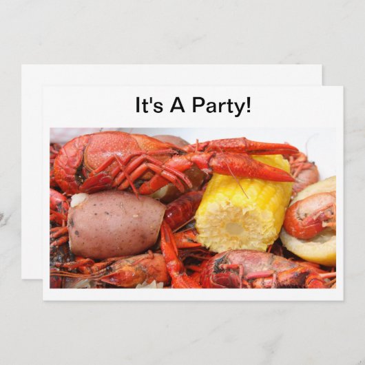 ザリガニ招待 招待状 (正面/裏面)