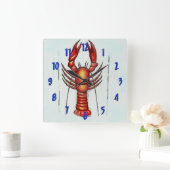 ザリガニ時間，ザリガニ，ロブスター スクエア壁時計 (ホーム)