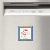 ザリガニ海鮮青卒業パーティーのお願い マグネット (インサイチュ (食洗機))