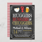 ザリガニ煮沸ベビーシャワー招待状 招待状 (正面/裏面)