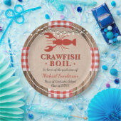 ザリガニ煮沸ロブスター卒業素朴会 ペーパープレート (パーティー)