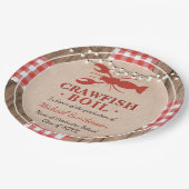 ザリガニ煮沸ロブスター卒業素朴会 ペーパープレート (アングル)
