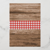 ザリガニ煮沸ロブスター卒業素朴会 箔招待状 (裏面)