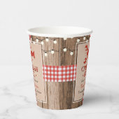 ザリガニ煮沸ロブスター素朴卒業パーティー 紙コップ (右)