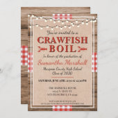 ザリガニ煮沸ロブスター高校卒業パーティー 招待状 (正面/裏面)