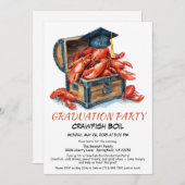 ザリガニ煮沸卒業パーティー | サザンスタイル 招待状 (正面/裏面)