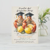 ザリガニ煮沸卒業パーティー | サザンスタイル 招待状 (スタンド正面)