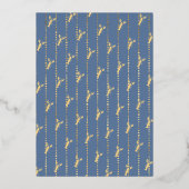 ザリガニ煮沸特別イベント学校卒業 箔招待状 (裏面)