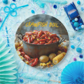 ザリガニ煮沸紙プレート ペーパープレート (パーティー)