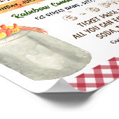 ザリガニ煮沸資金調達イベントテンプレート ポスター (角)