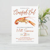 ザリガニ煮沸退職パーティの招待状 招待状 (スタンド正面)