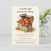 ザリガニ煮込み卒業パーティー | サザンスタイル 招待状 (スタンド正面)