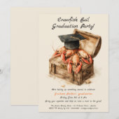 ザリガニ煮込み卒業パーティー | サザンスタイル 招待状 (正面/裏面)