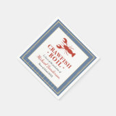 ザリガニ煮魚青卒業パーティー スタンダードカクテルナプキン (角)