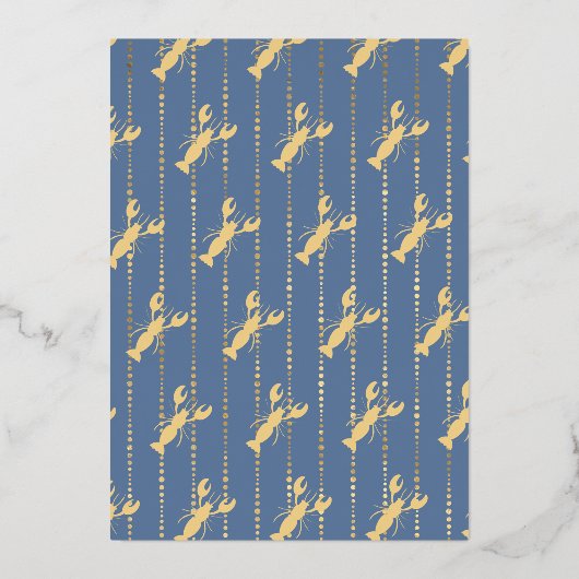 ザリガニ煮魚青卒業パーティー 箔招待状 (裏面)