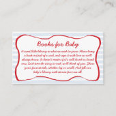 ザリガニ用ベビーの本が赤ちゃんシャワーを沸かす エンクロージャーカード (正面)