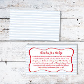 ザリガニ用ベビーの本が赤ちゃんシャワーを沸かす エンクロージャーカード