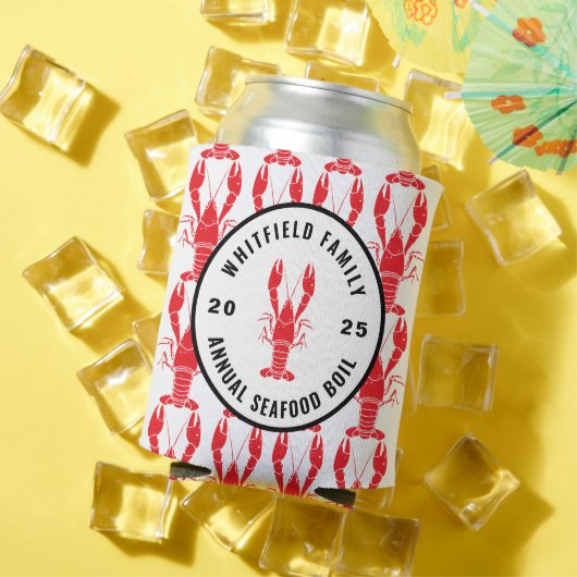 ザリガニ科ボイルパーソナライズされたパーティー 缶クーラー (インサイチュ 夏)