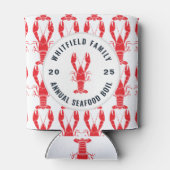 ザリガニ科ボイルパーソナライズされたパーティー 缶クーラー (裏面)