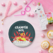 ザリガニ魚介類の夏のパーティー ペーパープレート (パーティー)