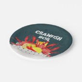 ザリガニ魚介類の夏のパーティー ペーパープレート (アングル)