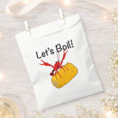 ザリガニ魚介類の沸騰のお願いバッグ フェイバーバッグ (クリップ留めされた状態)