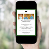 ザリガニ魚介類Boil 3写真卒業パーティー 招待状