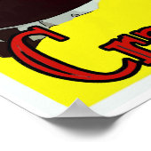 ザリガニ：ゆで皿 ポスター (角)