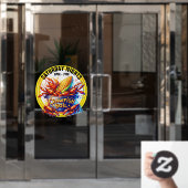 ザリガニ ウィンドウサイン (オフィスドア)