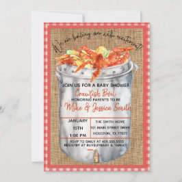 ザリガニ カップル ベビーシャワー 招待状