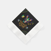 ザリガニ/トランペット/マスク/（紋章の）フラ・ダ・リマルディグラ 縁ありカクテルナプキン (角)