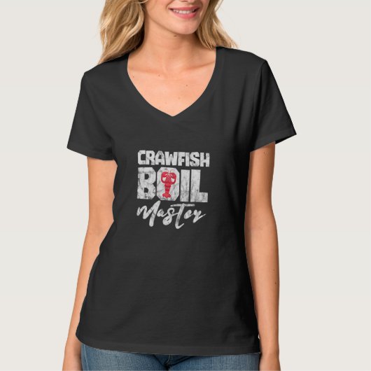 ザリガニ・ボイル・マスター・カジャン・シーフード・ザリガニ Tシャツ (正面)