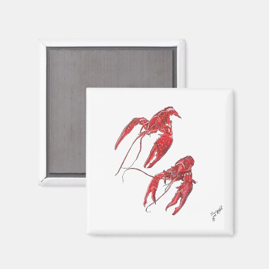 ザリガニ マグネット (正面/裏面)