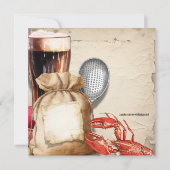 ザリガニ | ムドバグとビールのパーティー 招待状 (裏面)