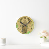 ザリガニ ラウンド壁時計 (ホーム)