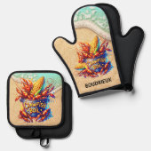 ザリガニ 鍋つかみ&鍋敷きセット (正面/裏面)